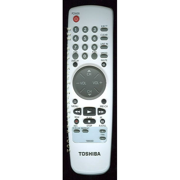 TOSHIBA 00003D TV/VCR Remote Control OEM 
